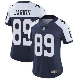 Nike Dallas Cowboys #89 Blake Jarwin Navy Blue Thanksgiving Women's Stitched NFL Vapor Throwback Limited Jersey