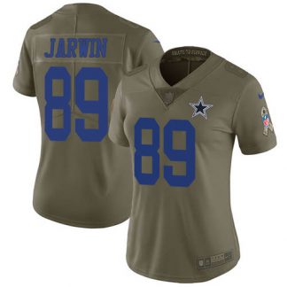 Nike Dallas Cowboys #89 Blake Jarwin Olive Women's Stitched NFL Limited 2017 Salute To Service Jersey