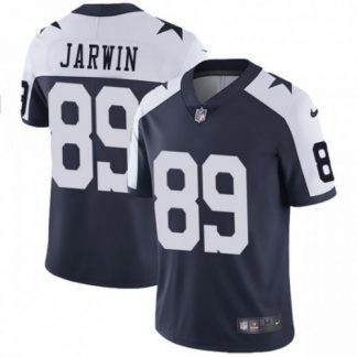 Nike Dallas Cowboys #89 Blake Jarwin Navy Blue Thanksgiving Men's Stitched NFL Vapor Untouchable Limited Throwback Jersey