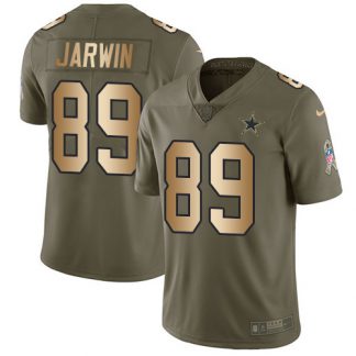 Nike Dallas Cowboys #89 Blake Jarwin Olive/Gold Men's Stitched NFL Limited 2017 Salute To Service Jersey
