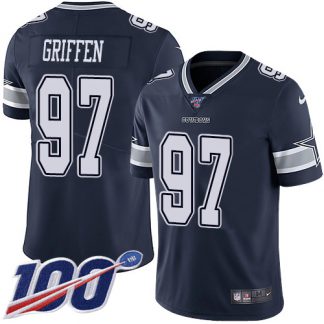 Nike Dallas Cowboys #97 Everson Griffen Navy Blue Team Color Men's Stitched NFL 100th Season Vapor Untouchable Limited Jersey