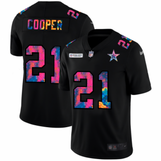 Dallas Dallas Cowboys #21 Ezekiel Elliott Men's Nike Multi-Color Black 2020 NFL Crucial Catch Vapor Untouchable Limited Jersey