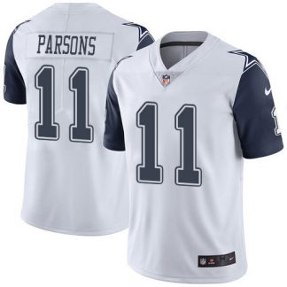 Nike Dallas Cowboys #11 Micah Parsons White Men's Stitched NFL Limited Rush Jersey