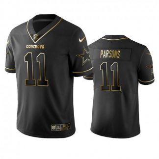 Nike Dallas Cowboys #11 Micah Parsons Black/Gold Men's Stitched NFL Vapor Untouchable Limited Jersey