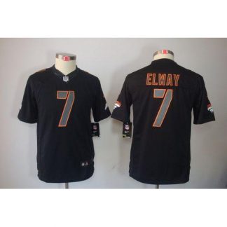 Nike Denver Broncos #7 John Elway Black Impact Youth Stitched NFL Limited Jersey