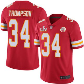 Nike Kansas City Chiefs #34 Darwin Thompson Red Team Color Men's Super Bowl LV Bound Stitched NFL Vapor Untouchable Limited Jersey