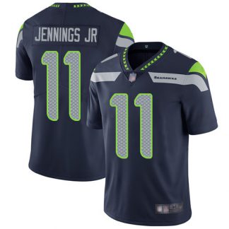 Nike Seattle Seahawks #11 Gary Jennings Jr. Steel Blue Team Color Men's Stitched NFL Vapor Untouchable Limited Jersey