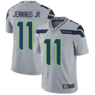 Nike Seattle Seahawks #11 Gary Jennings Jr. Grey Alternate Men's Stitched NFL Vapor Untouchable Limited Jersey