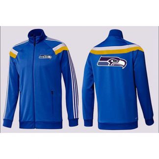 NFL Seattle Seattle Seahawks Team Logo Jacket Blue_2