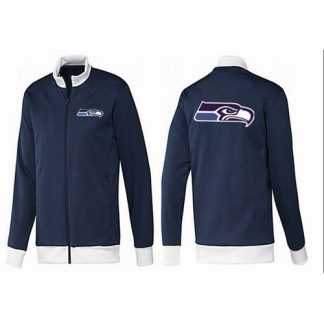 NFL Seattle Seattle Seahawks Team Logo Jacket Dark Blue_1
