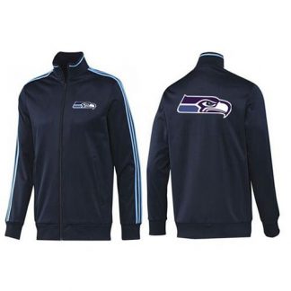 NFL Seattle Seattle Seahawks Team Logo Jacket Dark Blue_2