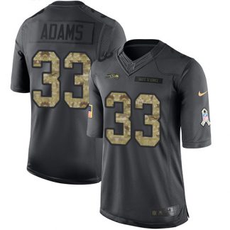 Nike Seattle Seahawks #33 Jamal Adams Black Youth Stitched NFL Limited 2016 Salute to Service Jersey