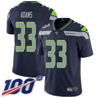 Nike Seattle Seahawks #33 Jamal Adams Steel Blue Team Color Youth Stitched NFL 100th Season Vapor Untouchable Limited Jersey