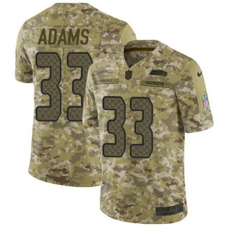 Nike Seattle Seahawks #33 Jamal Adams Camo Men's Stitched NFL Limited 2018 Salute To Service Jersey