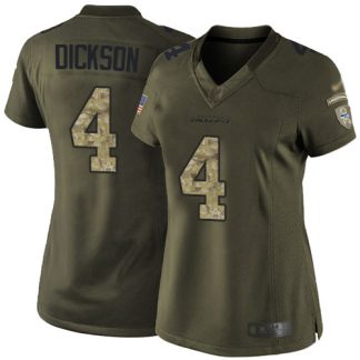 Nike Seattle Seahawks #4 Michael Dickson Green Women's Stitched NFL Limited 2015 Salute to Service Jersey