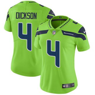 Nike Seattle Seahawks #4 Michael Dickson Green Women's Stitched NFL Limited Rush Jersey
