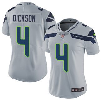 Nike Seattle Seahawks #4 Michael Dickson Grey Alternate Women's Stitched NFL Vapor Untouchable Limited Jersey