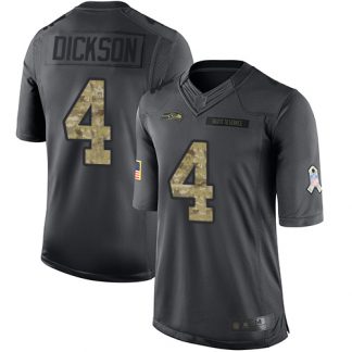 Nike Seattle Seahawks #4 Michael Dickson Black Youth Stitched NFL Limited 2016 Salute to Service Jersey