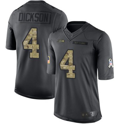 Nike Seattle Seahawks #4 Michael Dickson Black Youth Stitched NFL Limited 2016 Salute to Service Jersey