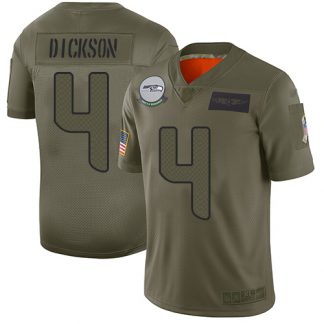 Nike Seattle Seahawks #4 Michael Dickson Camo Youth Stitched NFL Limited 2019 Salute to Service Jersey