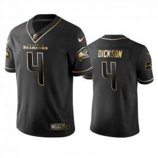 Seattle Seahawks #4 Michael Dickson Men's Stitched NFL Vapor Untouchable Limited Black Golden Jersey