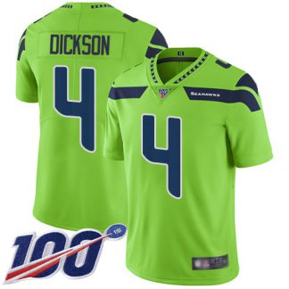 Nike Seattle Seahawks #4 Michael Dickson Green Men's Stitched NFL Limited Rush 100th Season Jersey
