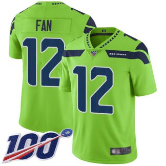 Nike Seattle Seahawks #12 Fan Green Youth Stitched NFL Limited Rush 100th Season Jersey
