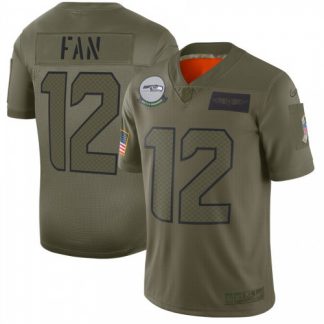 Nike Seattle Seahawks #12 Fan Camo Men's Stitched NFL Limited 2019 Salute To Service Jersey