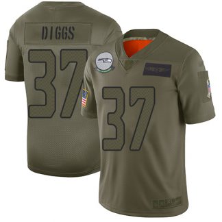 Nike Seattle Seahawks #37 Quandre Diggs Camo Men's Stitched NFL Limited 2019 Salute To Service Jersey