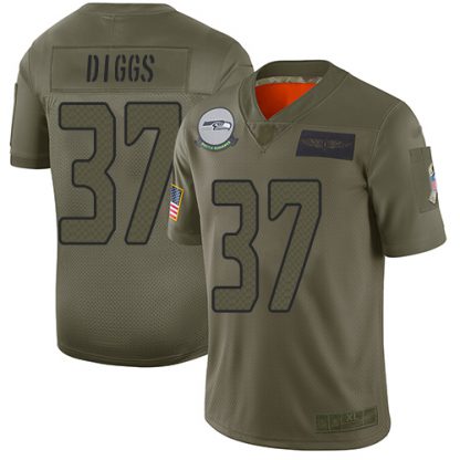Nike Seattle Seahawks #37 Quandre Diggs Camo Men's Stitched NFL Limited 2019 Salute To Service Jersey