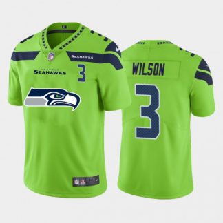 Seattle Seattle Seahawks #3 Russell Wilson Green Men's Nike Big Team Logo Player Vapor Limited NFL Jersey